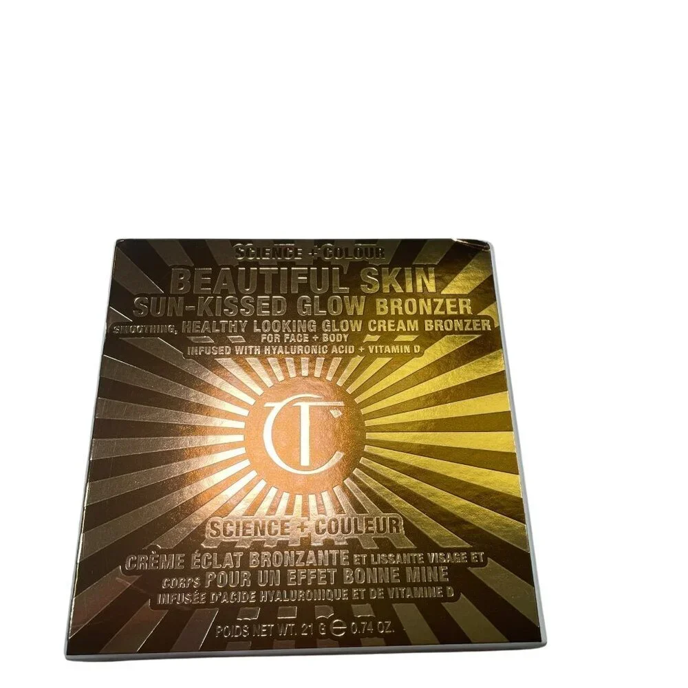 Charlotte Tilbury Beautiful Skin Sun-Kissed Glow Bronzer 2 Medium New in Box 0.7